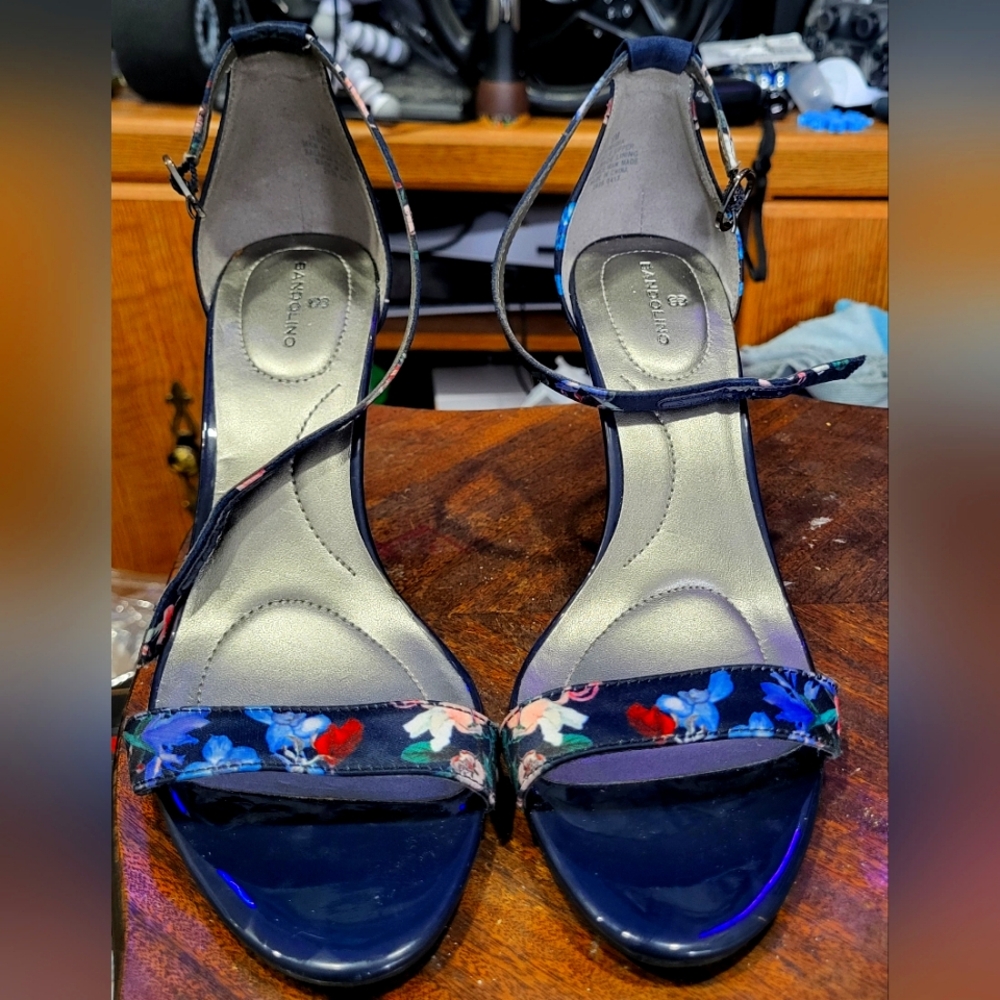 Bandolino Floral High Heal Shoes (size: 8)